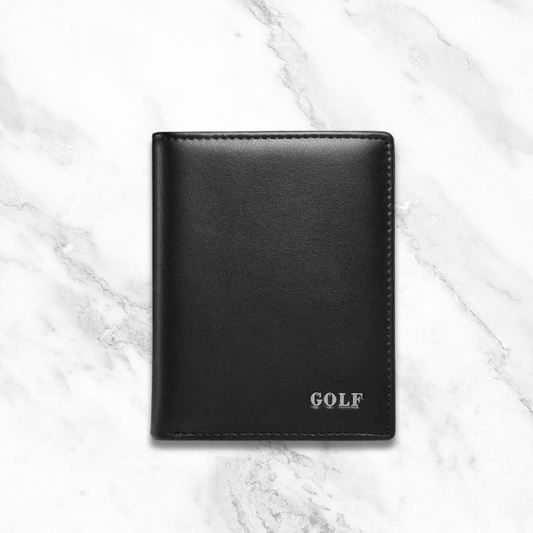 mini portefeuille homme cuir - Golf noir