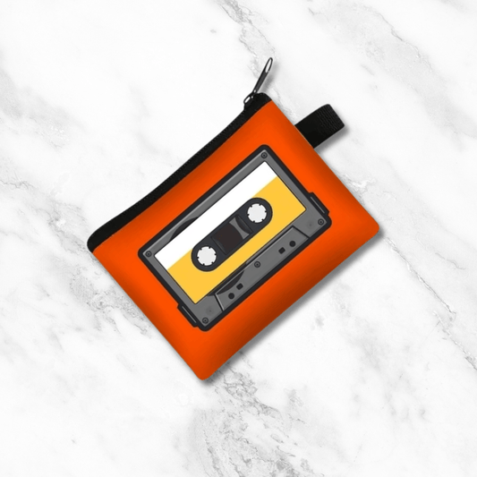 Portefeuille homme tissu | Cassette orange