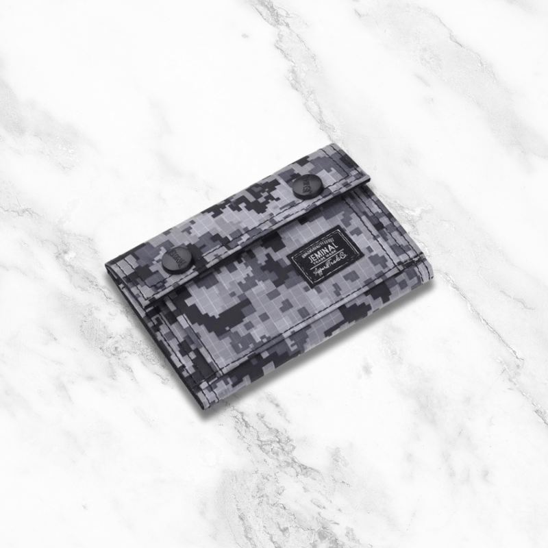 Portefeuille tissu jeune homme | Camo enneigé